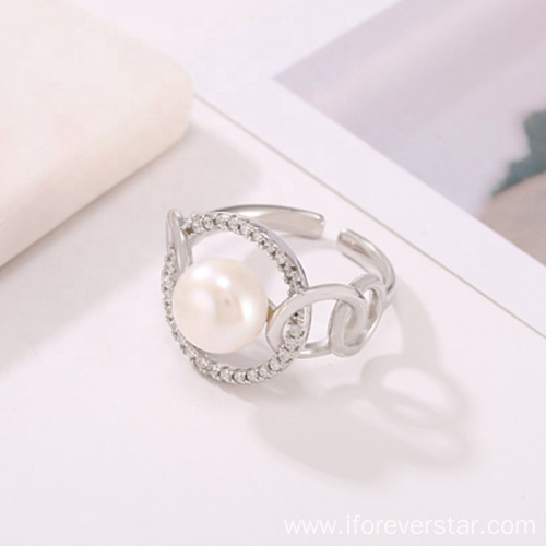 Popular Style Trendy Rings Pearl Jewelry Rings